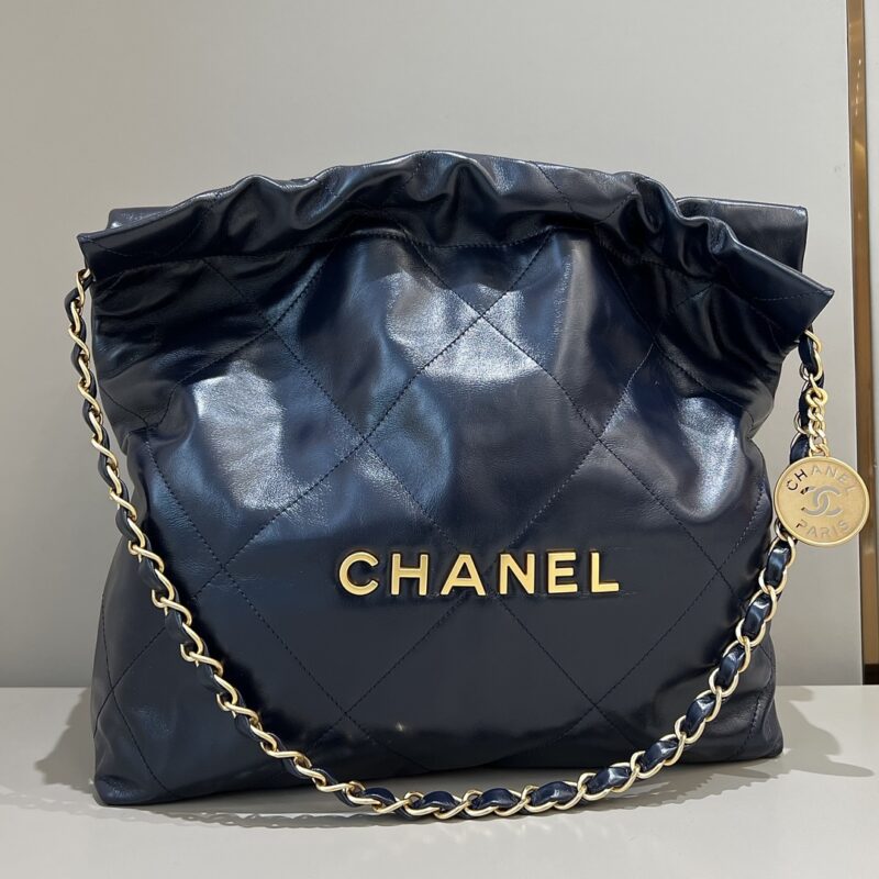 Replica CHANEL 22 Small Handbag Dark Blue - high-end fake designer purse
