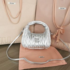 Replica Miu Miu Wander Silver - best quality luxury bag dupe