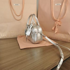 Replica Miu Miu Arcadie Small Silver - top-rated replica designer bag