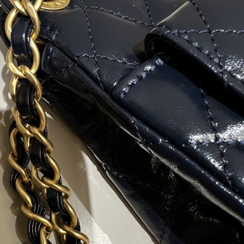 Replica CHANEL Hobo Small Dark Blue - top-rated replica designer bag
