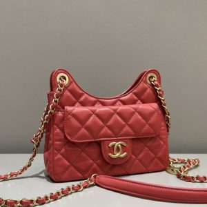 Replica CHANEL Hobo Small Red - high-accuracy replica luxury purse