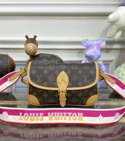 Replica Louis Vuitton Nano Diane Satchel Pink Strap - high-end fake designer purse
