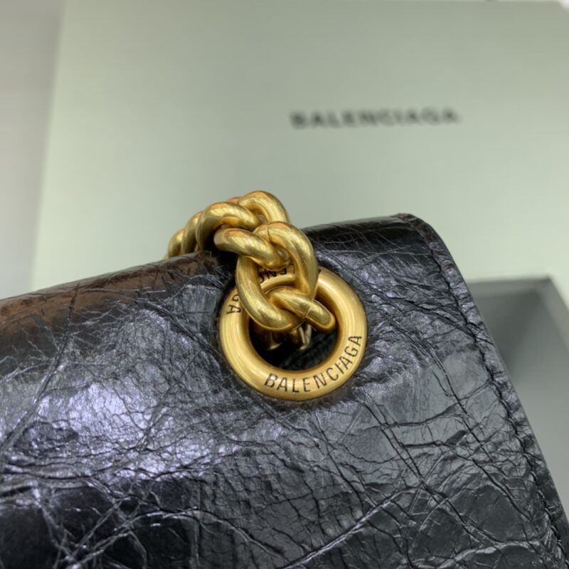 Replica Balenciaga Crush Large Black - high-end fake designer purse