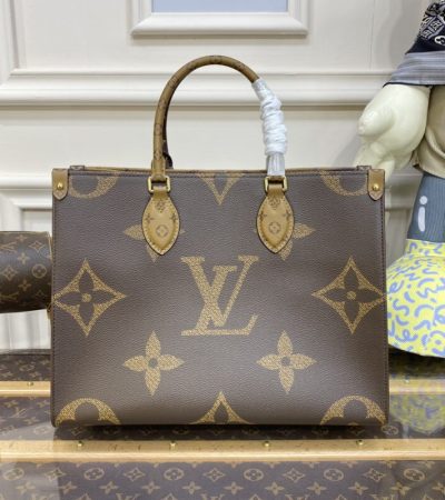 Replica Louis Vuitton OnTheGo Brown Canvas - ultra-realistic fake designer tote