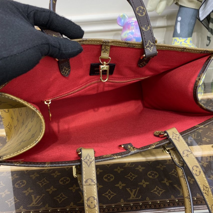 Replica Louis Vuitton OnTheGo Brown Canvas - near-authentic luxury replica handbag