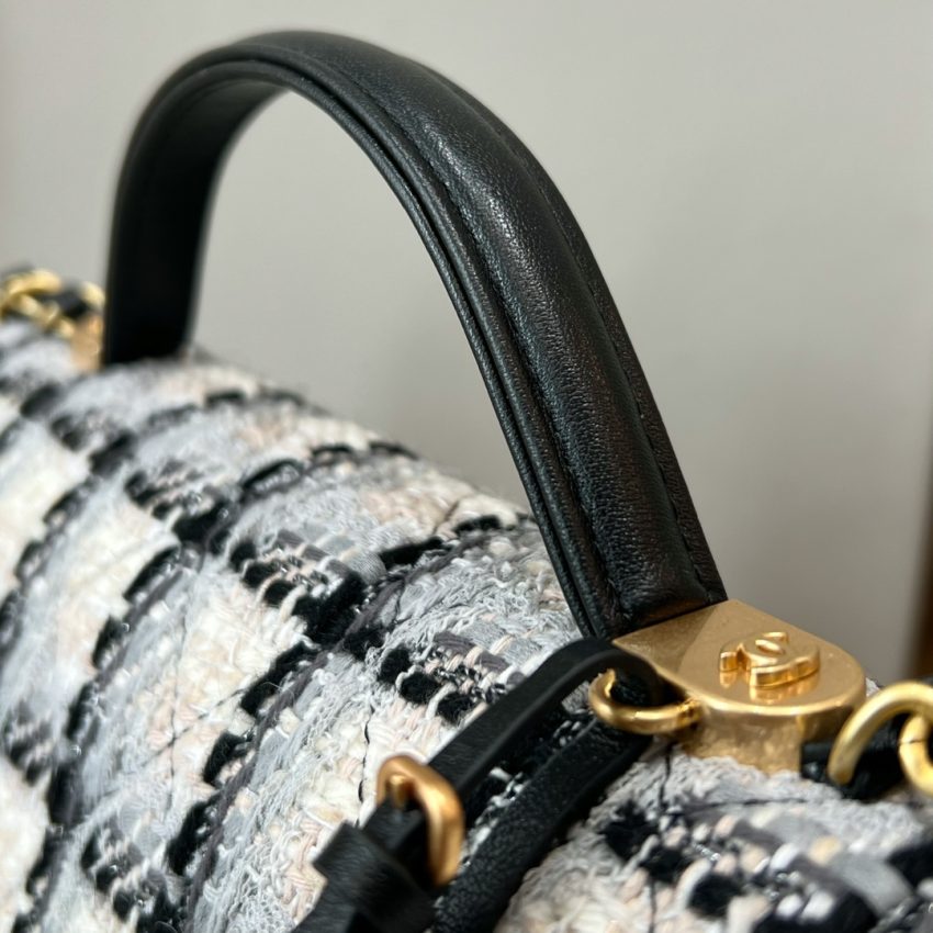 Replica CHANEL 22K Postman Woolen Tofu Bag - premium 1:1 fake handbag model