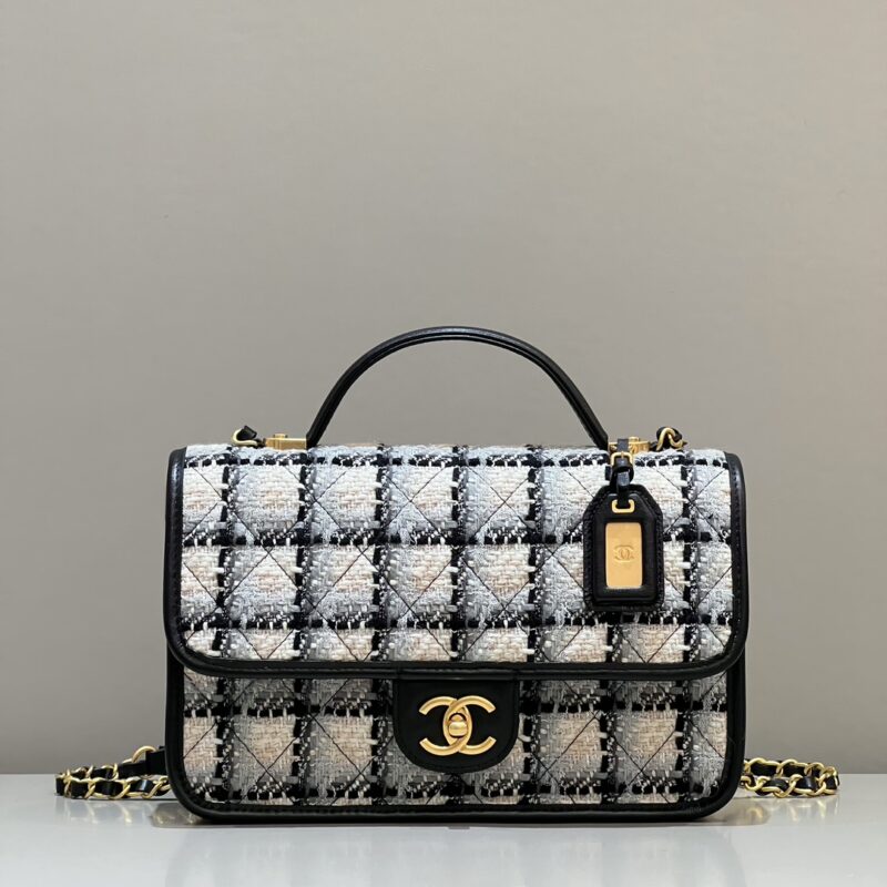 Replica CHANEL 22K Postman Woolen Tofu Bag - elite superclone designer purse