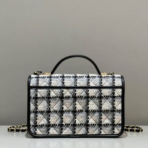 Replica CHANEL 22K Postman Woolen Tofu Bag - high-end fake designer purse