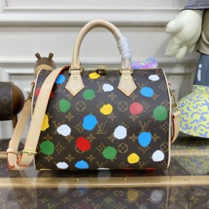 Replica Louis Vuitton Speedy Bandouliere 25 Yayoi Kusama - top-rated replica designer bag