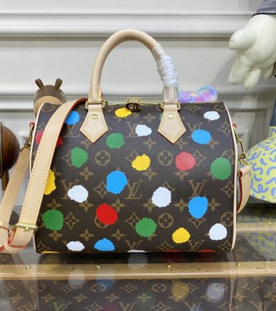 Replica Louis Vuitton Speedy Bandouliere 25 Yayoi Kusama - top-rated replica designer bag
