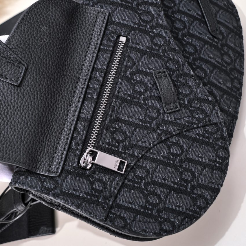Replica Dior Messenger Black Oblique - authentic-look luxury purse replica