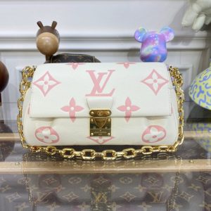 Replica Louis Vuitton Favorite Pink White - authentic-look luxury purse replica