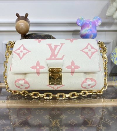 Replica Louis Vuitton Favorite Pink White - authentic-look luxury purse replica