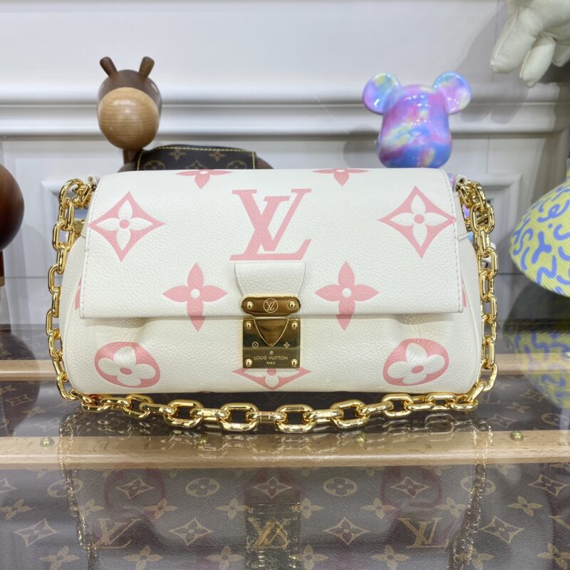 Replica Louis Vuitton Favorite Pink White - authentic-look luxury purse replica