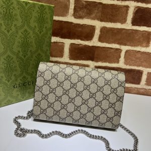 Replica Gucci Dionysus GG Chain Wallet Denim Classic - realistic designer-inspired fake bag