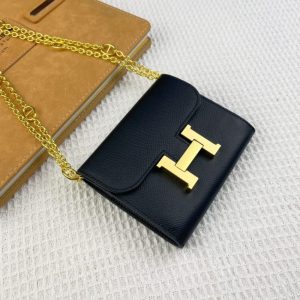 Replica Hermes Cancan Mini Chain Wallet - high-end fake designer purse