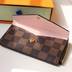 Replica Louis Vuitton Card Holder Recto Verso Grid Brown - premium-grade designer purse dupe