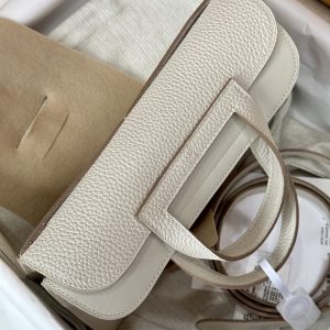 Replica Hermes Halzan White - high-quality designer bag clone
