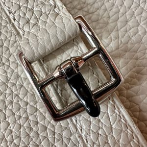 Replica Hermes Halzan White - top-tier luxury replica shoulder bag