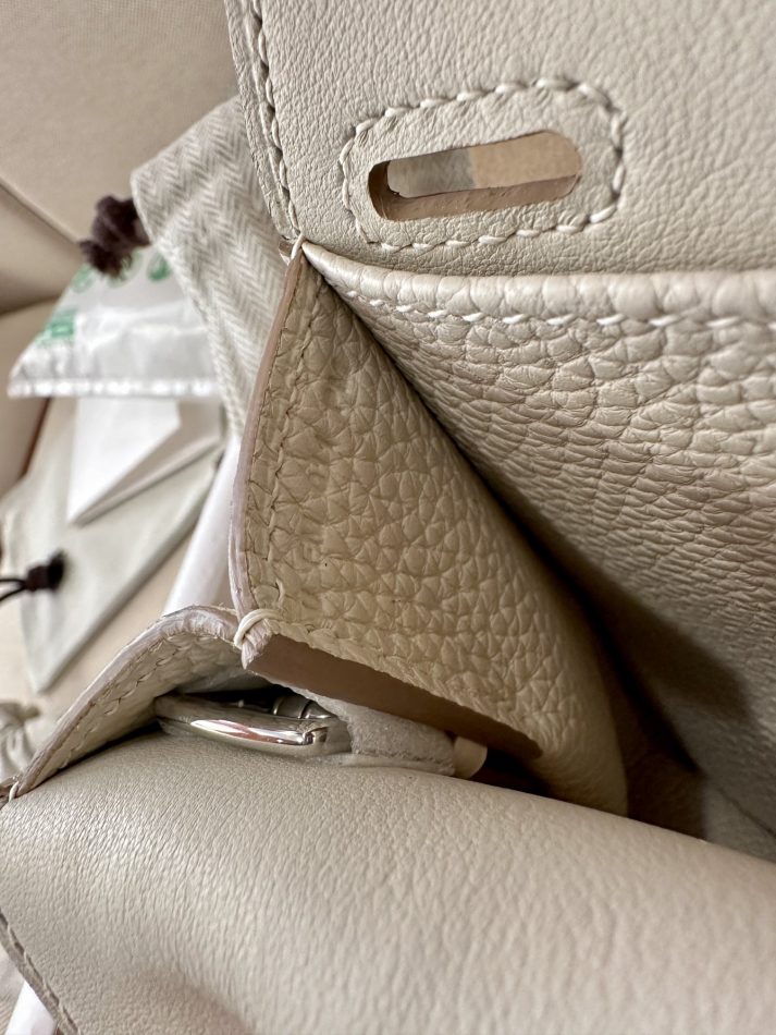 Replica Hermes Halzan White - 1:1 designer replica handbag