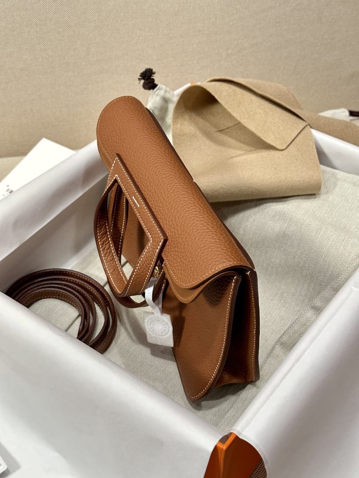 Replica Hermes Halzan Brown 7 Replica Hermes Halzan Brown - high-end fake designer purse