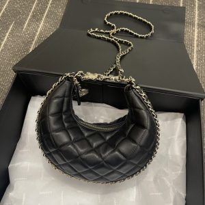 Replica CHANEL 23P Crescent Bag - top-tier luxury replica shoulder bag