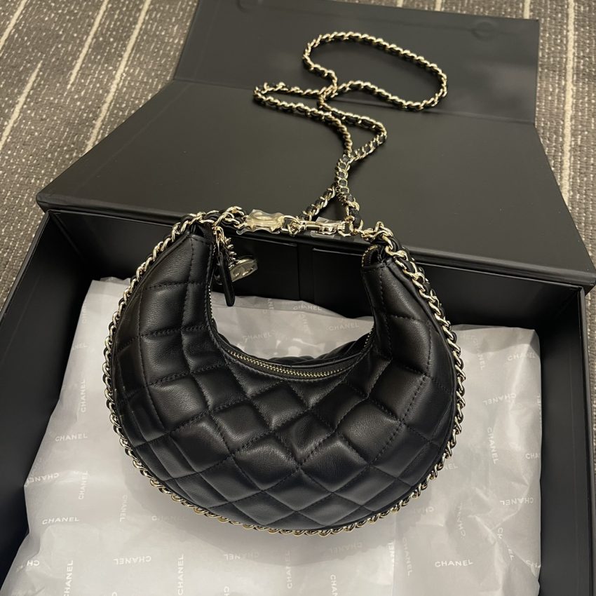 Replica CHANEL 23P Crescent Bag - top-tier luxury replica shoulder bag