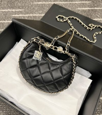 Replica CHANEL 23P Crescent Bag - premium 1:1 fake handbag model