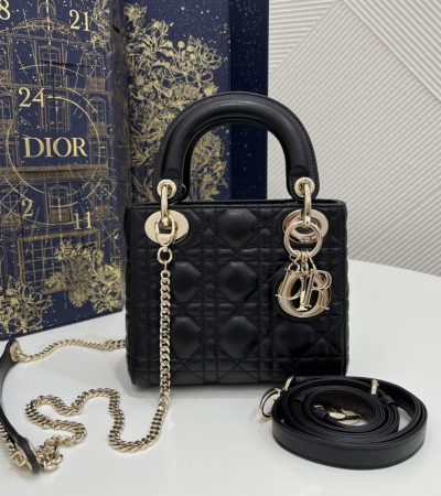 Replica Lady Dior Mini Black - elite superclone designer purse