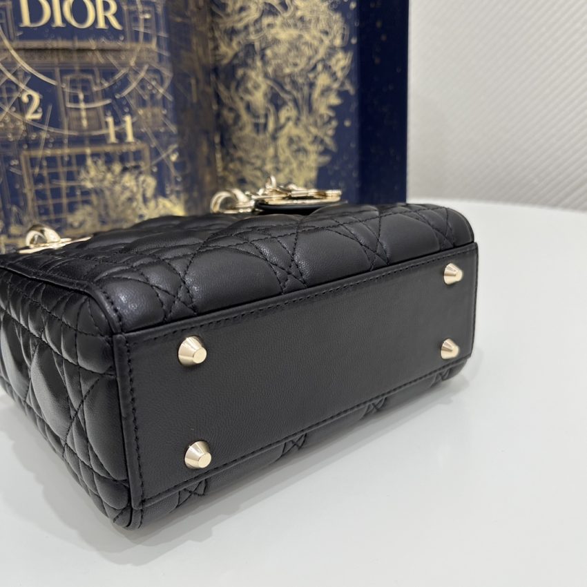 Replica Lady Dior Mini Black - premium 1:1 fake handbag model