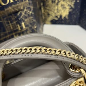 Replica Lady Dior Mini Stone Grey - 1:1 designer replica handbag