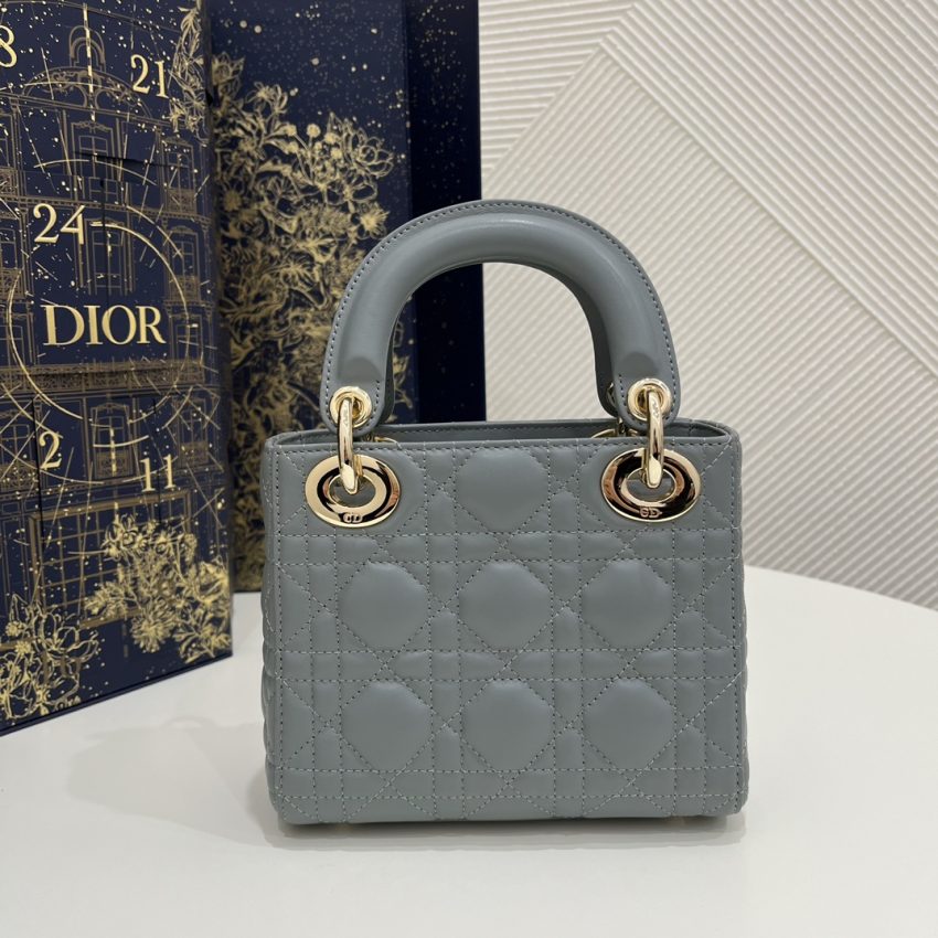 Replica Lady Dior Mini Cloud Grey - high-end fake designer purse