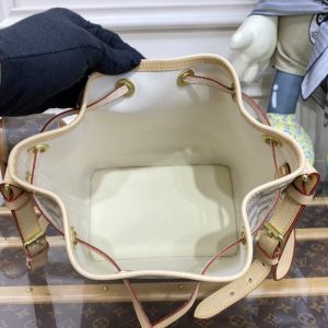 Replica Louis Vuitton Noe Bucket White Grid - best-selling designer handbag dupe