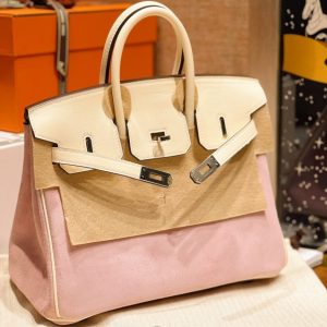 Replica Hermes Birkin Pink Suede - best-selling designer handbag dupe