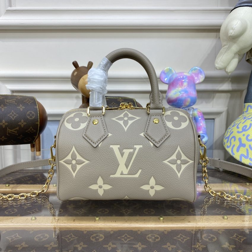 Replica Louis Vuitton Speedy Bandouliere 20 Milk Beige - high-end fake designer purse