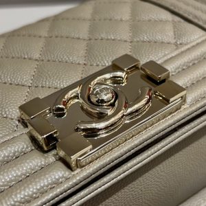 Replica CHANEL Le Boy Milk Tea - high-quality designer bag clone