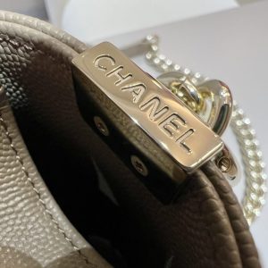 Replica CHANEL Le Boy Milk Tea - best quality luxury bag dupe