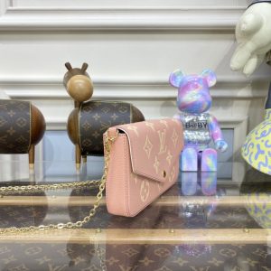 Replica Louis Vuitton Félicie Pochette Pink - high-accuracy replica luxury purse