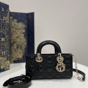 Replica Dior Lady D-Joy Bag Black - authentic-look luxury purse replica