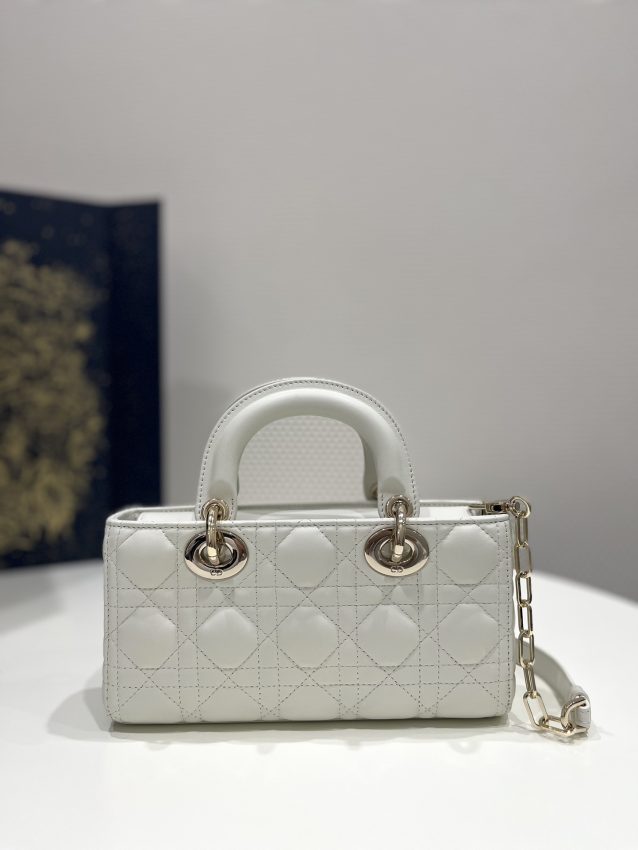 Replica Dior Lady D-Joy Bag White - high-accuracy replica luxury purse
