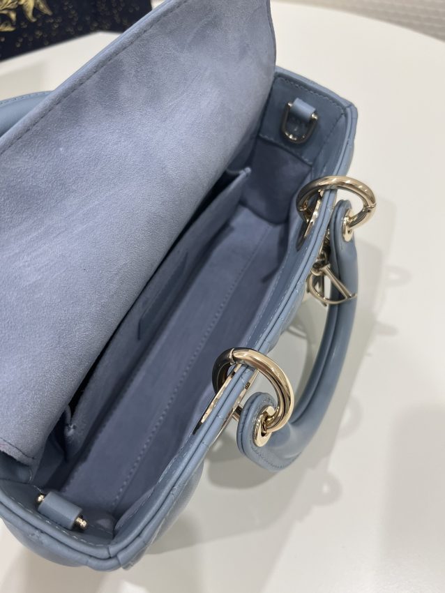 Replica Dior Lady D-Joy Bag Blue - authentic-look luxury purse replica