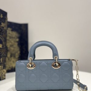 Replica Dior Lady D-Joy Bag Blue - authentic-look luxury purse replica