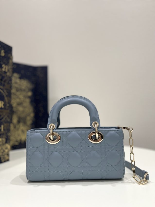Replica Dior Lady D-Joy Bag Blue - authentic-look luxury purse replica