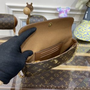 Replica Louis Vuitton Wallet on Chain Ivy Brown - high-quality designer bag clone