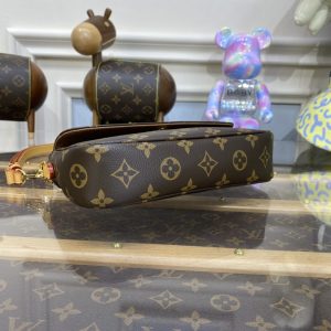 Replica Louis Vuitton Wallet on Chain Ivy Brown - near-authentic luxury replica handbag