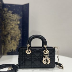 Replica Dior Lady D-Joy Mini Bag Black - 1:1 designer replica handbag