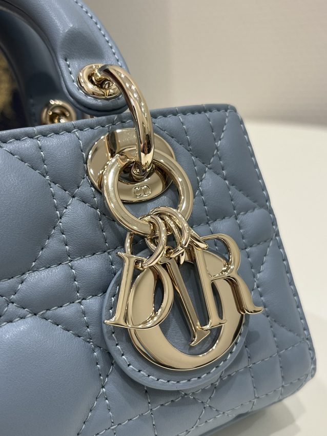 Replica Dior Lady D-Joy Mini Bag Blue - elite superclone designer purse