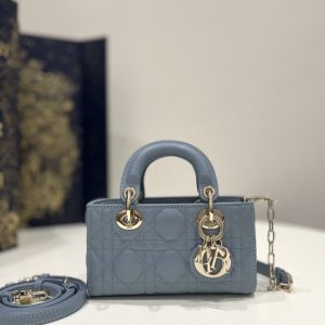 Replica Dior Lady D-Joy Mini Bag Blue - premium 1:1 fake handbag model