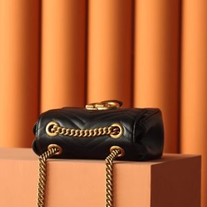 Replica Gucci GG Marmont Square Black - high-accuracy replica luxury purse