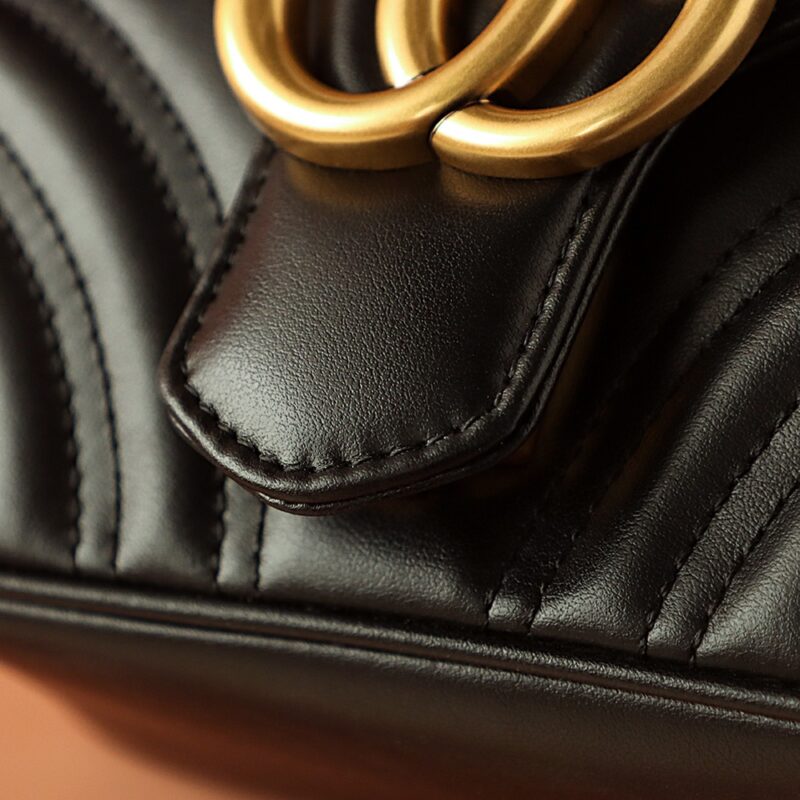Replica Gucci GG Marmont Square Black - high-quality designer bag clone